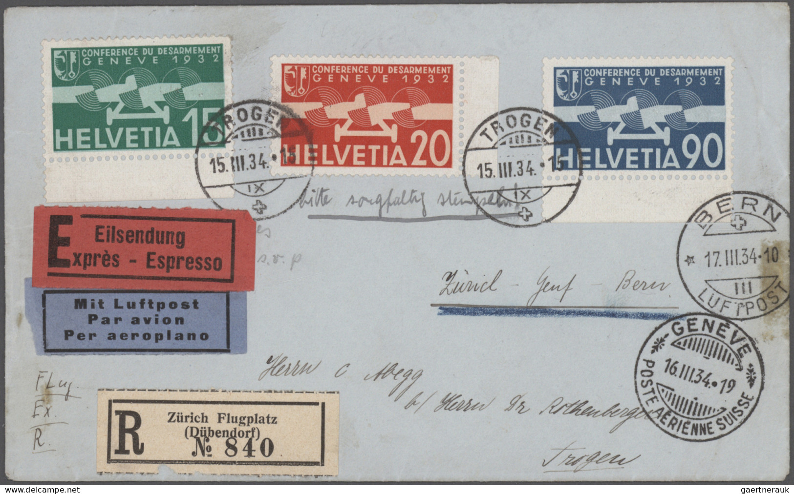 Schweiz: 1860/1960er Jahre: Über 100 Briefe, Postkarten Und Ganzsachen Unterschi - Lotes/Colecciones