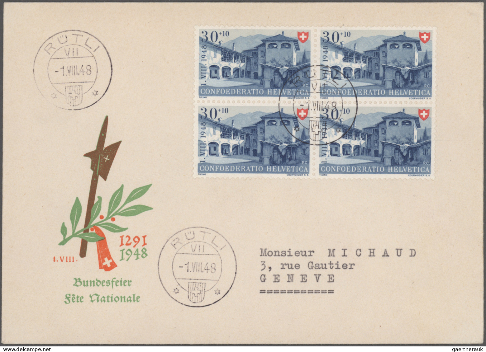 Schweiz: 1860/1960er Jahre: Über 100 Briefe, Postkarten und Ganzsachen unterschi