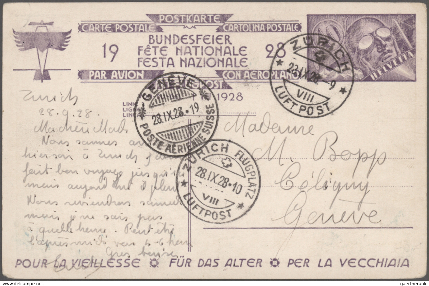 Schweiz: 1860/1970 (ca.), Vielseitige Partie Von Ca. 230 Briefen, Karten Und Gan - Verzamelingen