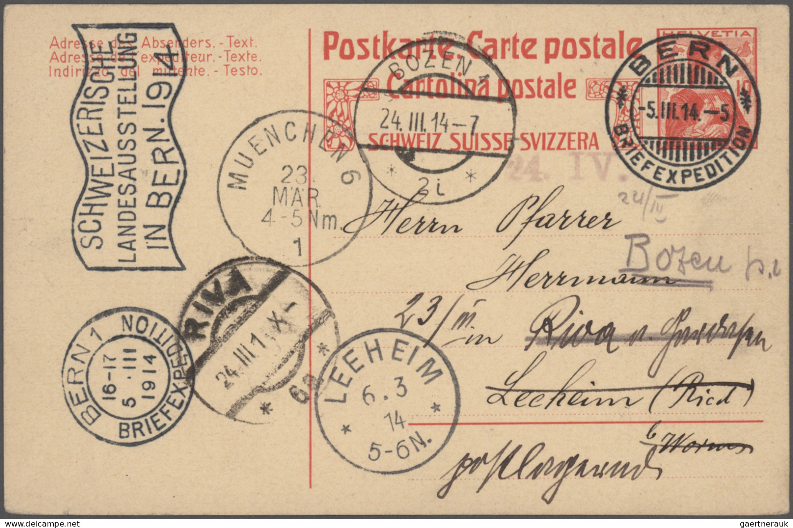 Schweiz: 1860/1970 (ca.), vielseitige Partie von ca. 230 Briefen, Karten und Gan