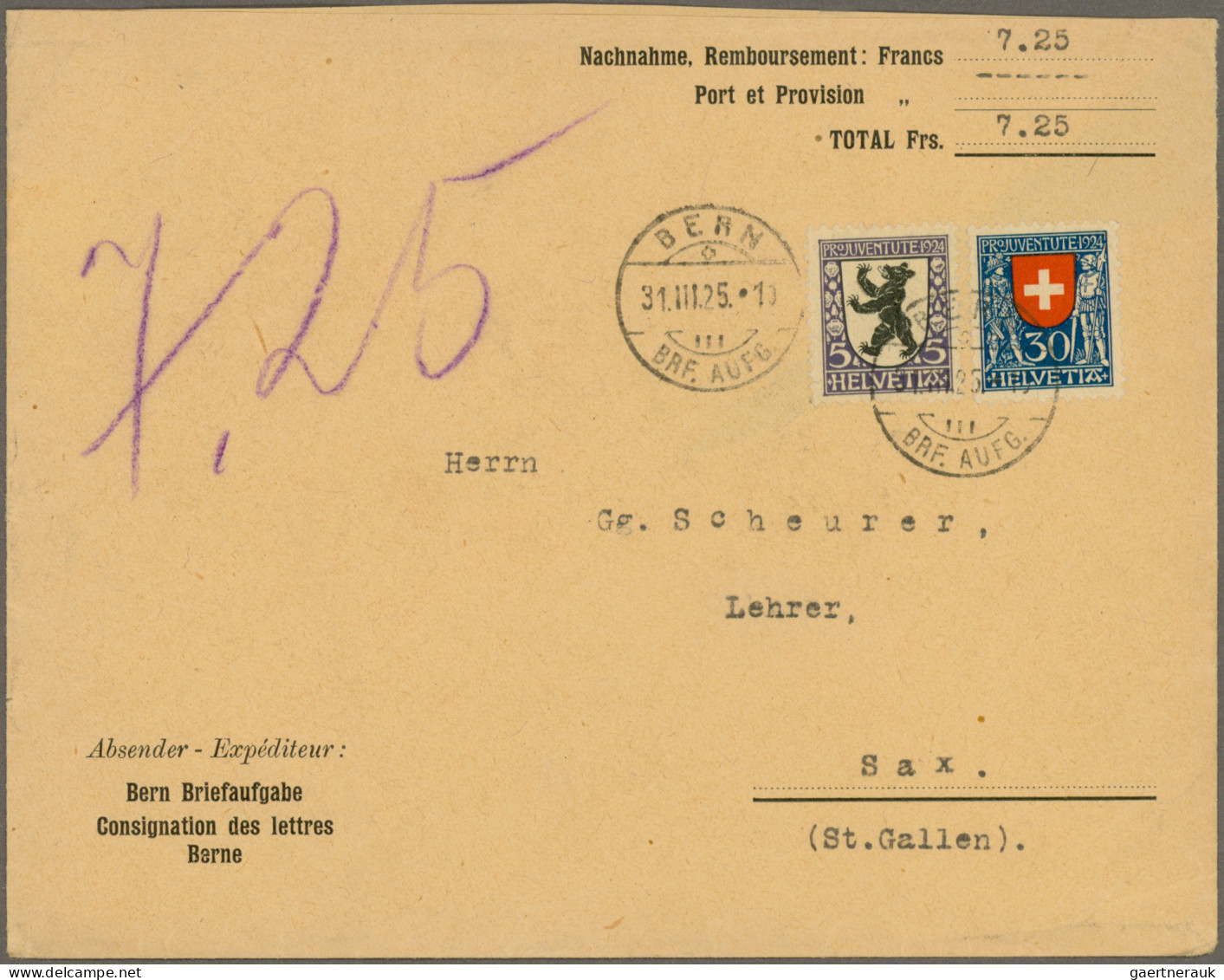 Schweiz: 1915/1960 Pro Juventute: 32 Briefe Und Karten Mit Pro Juv.-Frankaturen, - Sammlungen