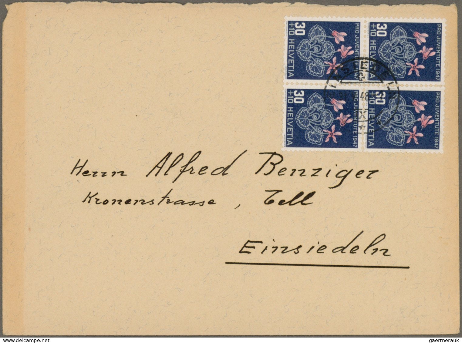 Schweiz: 1915/1960 Pro Juventute: 32 Briefe Und Karten Mit Pro Juv.-Frankaturen, - Sammlungen