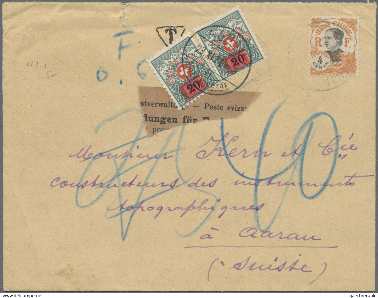Schweiz - Portomarken: 1911/1924, Sammlung Von 133 Unzureichend Frankierten Brie - Taxe