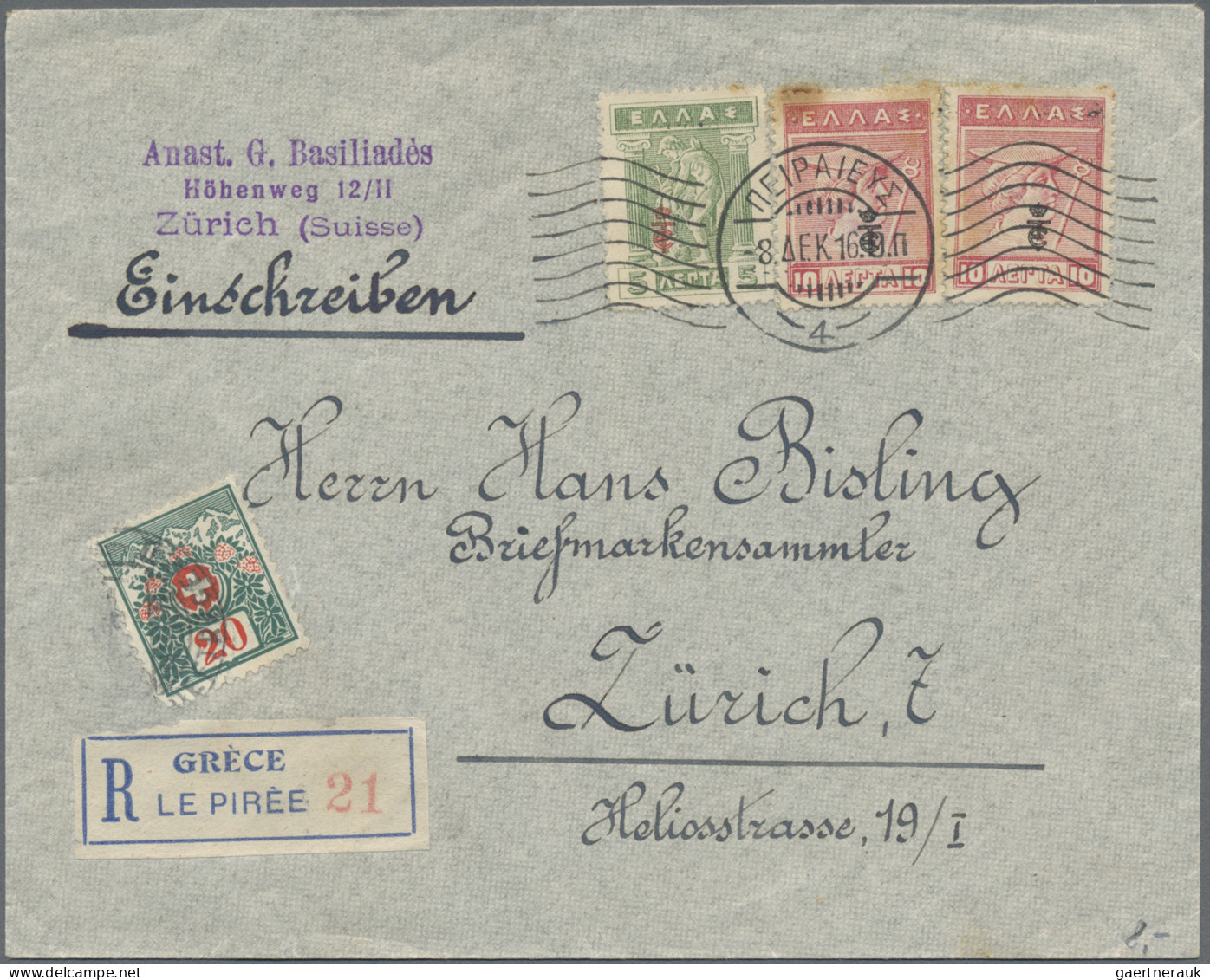 Schweiz - Portomarken: 1911/1924, Sammlung Von 133 Unzureichend Frankierten Brie - Portomarken