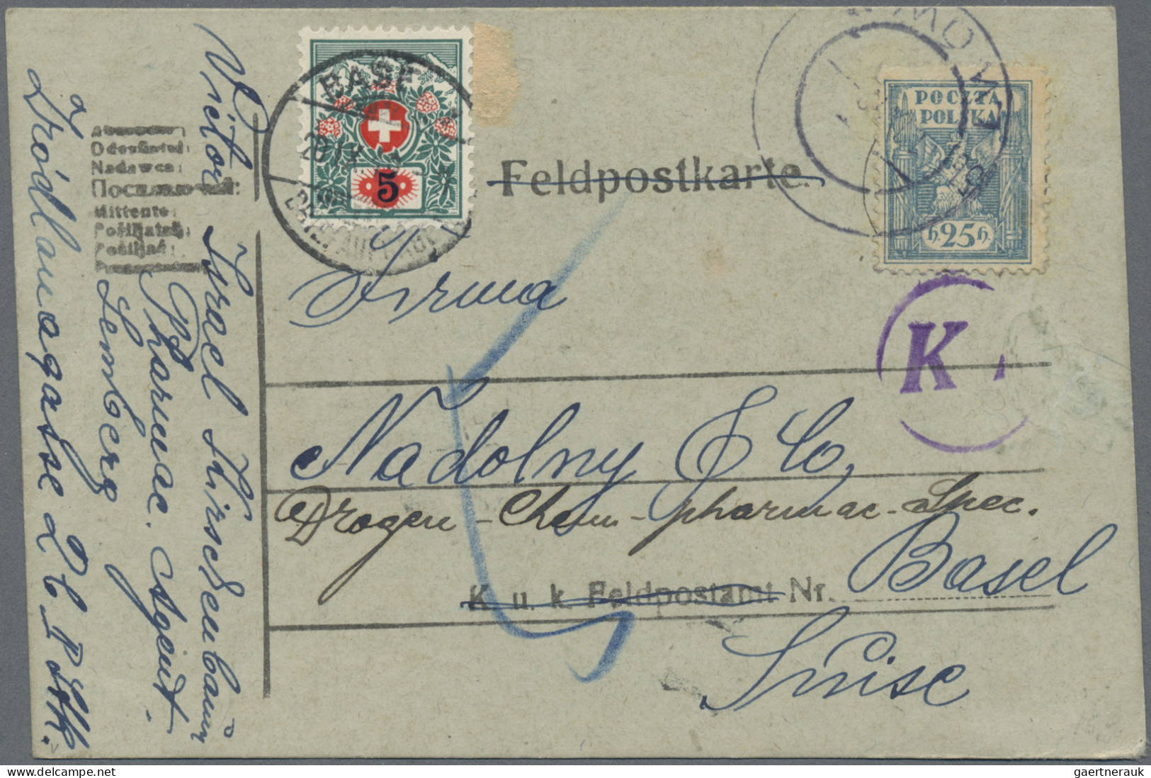Schweiz - Portomarken: 1911/1924, Sammlung von 133 unzureichend frankierten Brie