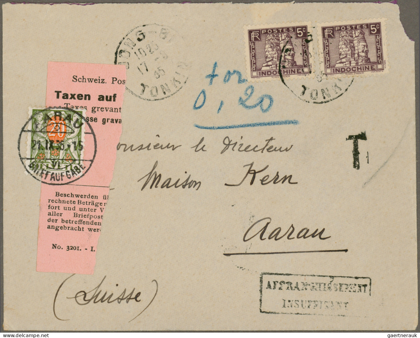 Schweiz - Portomarken: 1924/1938, Sammlung Von 111 Unzureichend Frankierten Brie - Strafportzegels