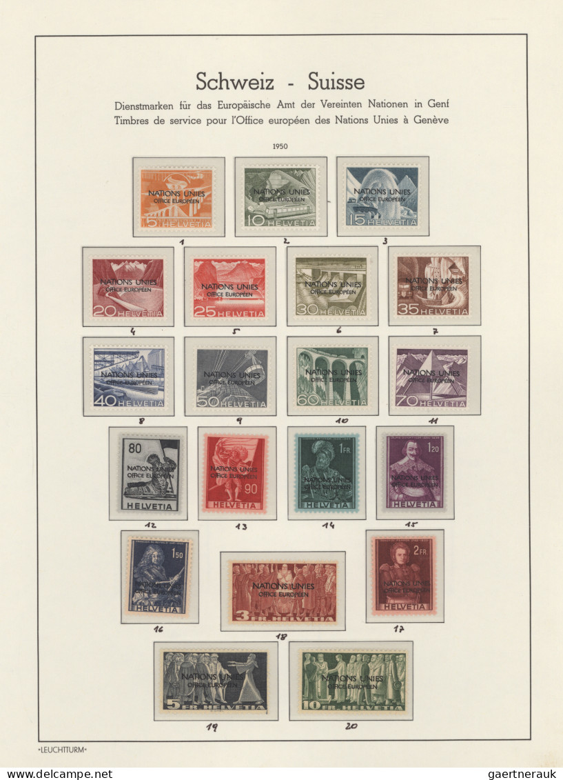 Schweiz - Internationale Organisationen: 1935/1999, Postfrische Und Teils Auch U - Autres & Non Classés