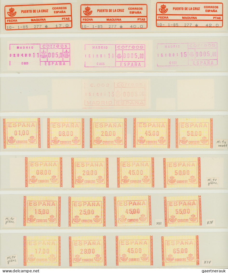 Spain: 1980/2006, Mainly MNH Collection Of Apprx. 2.000 Machine Labels, Well Col - Maschinenstempel (EMA)