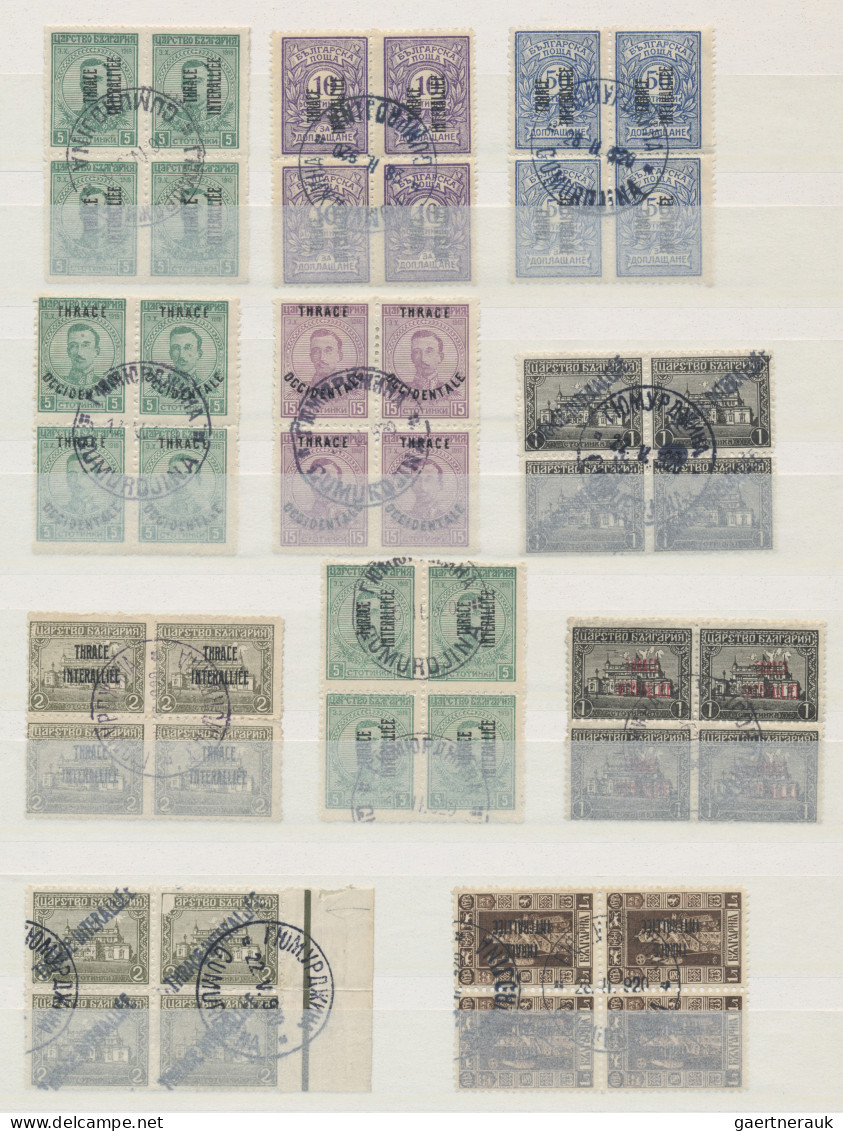 Thrace: 1919/1920, Inter Allied Administration (overprints on Bulgaria), extraor