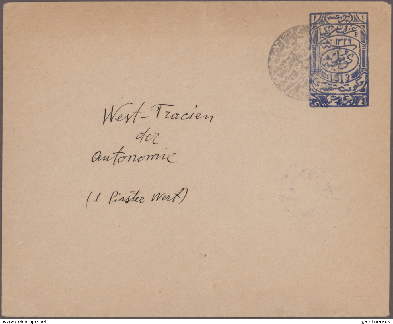 Thrace: 1919/1920, Lot Of 13 Stationeries: Nine Envelopes And Five Cards, Mainly - Thrakien