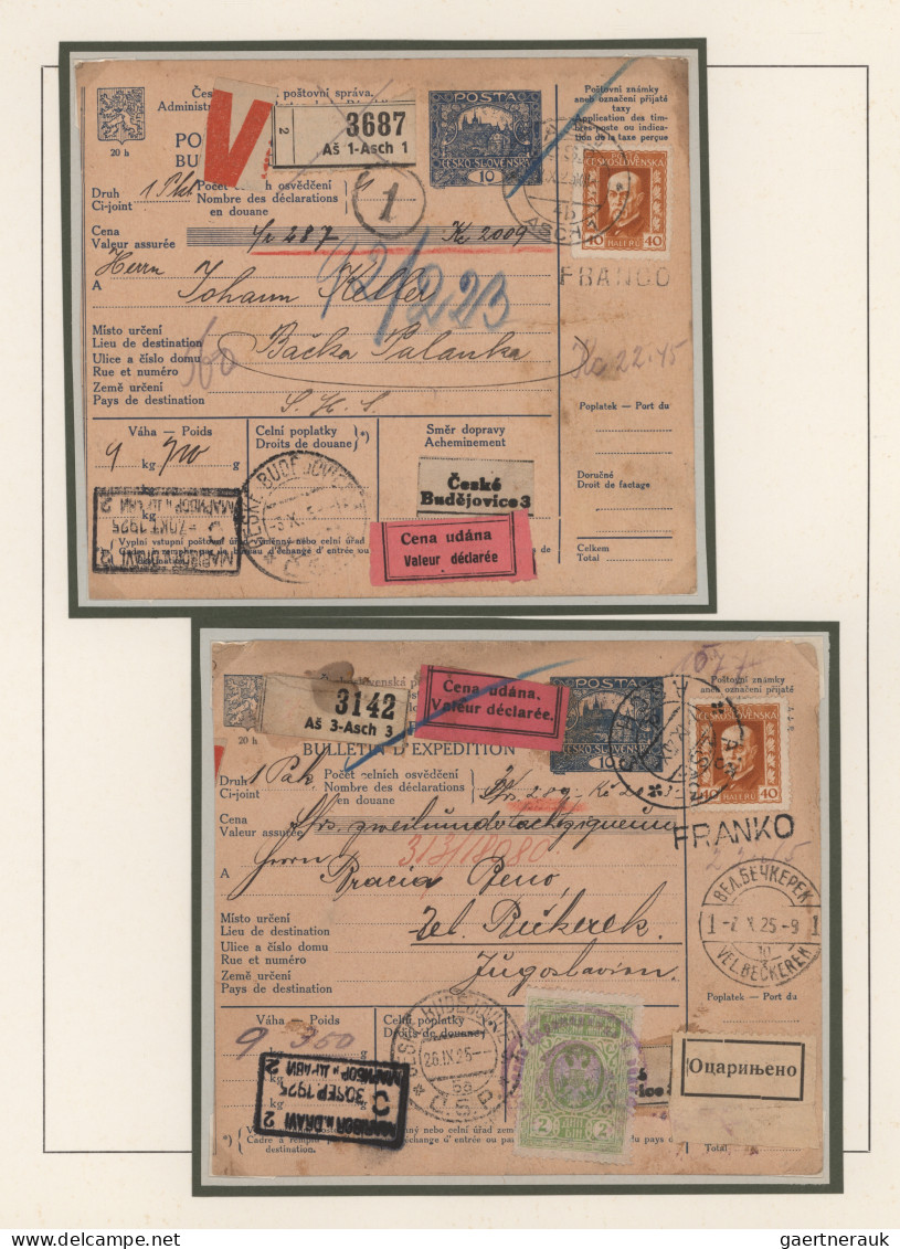 Czechoslowakia: 1918/1945, Bohemia/German-inhabited Sudeten Area, Collection Of - Cartas & Documentos