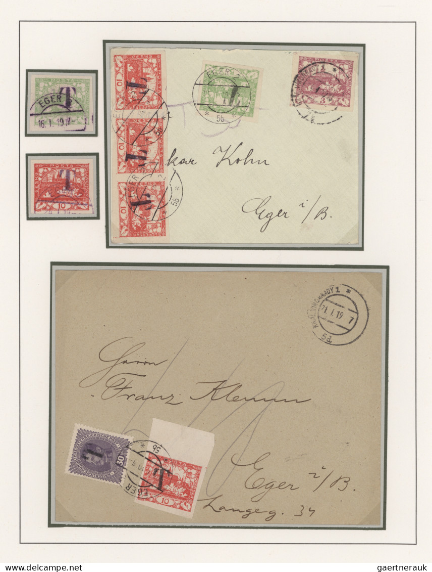 Czechoslowakia: 1918/1945, Bohemia/German-inhabited Sudeten Area, Collection Of - Covers & Documents