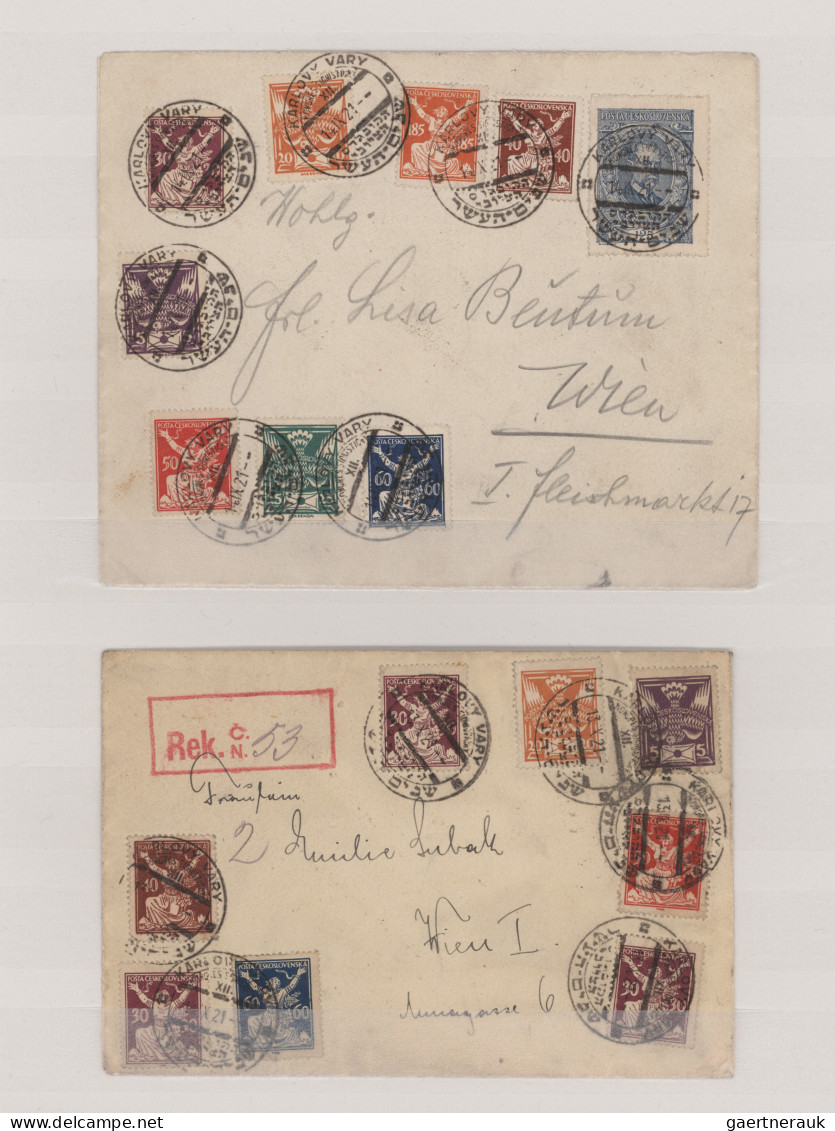 Czechoslowakia - Post Marks: 1921/1923, ZIONIST CONGRESS KARLOVY VARY, Collectio - Andere & Zonder Classificatie