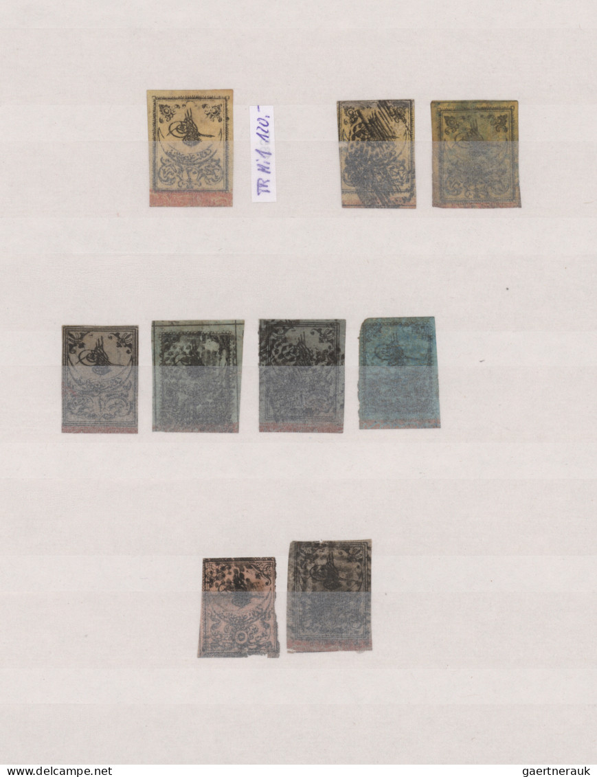 Turkey: 1863/1960's Ca.: Collection Of Mint And Used Stamps In Three Stockbooks, - Storia Postale