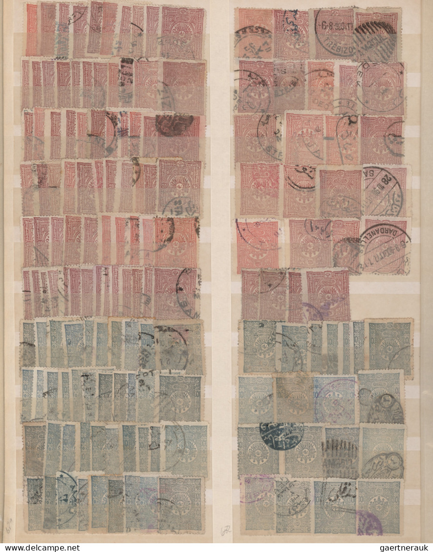 Turkey: 1870/2016, Collection In Two Thick Schaubek Stockbooks, With Many Duplic - Usati
