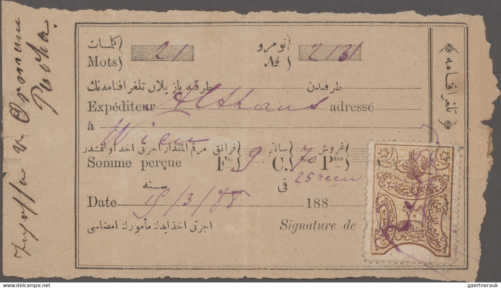 Turkey: 1886/1919 Ca.: 25 Covers, Postcards And Postal Stationery Items, Sent Fr - Brieven En Documenten