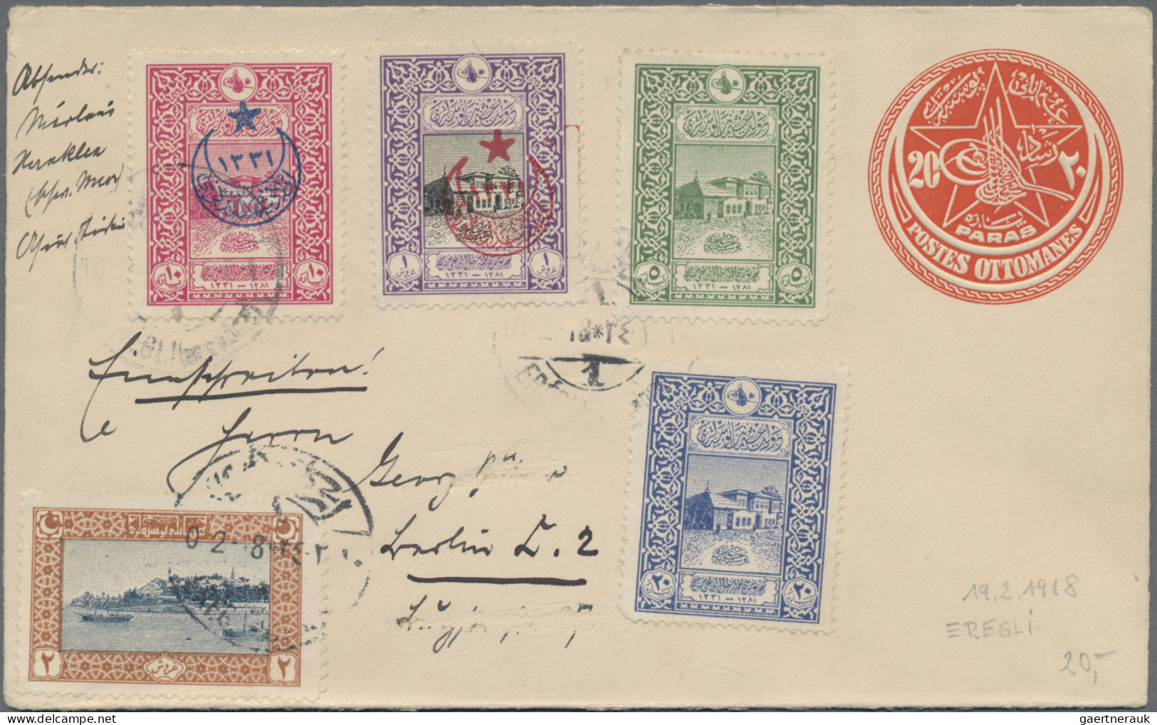 Turkey - Postal Stationery: 1890/1910's Ca.: 45 Used Postal Stationery Cards, Re - Entiers Postaux