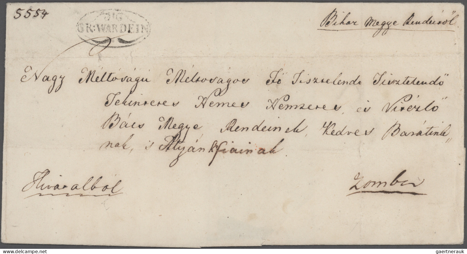 Hungary -  Pre Adhesives  / Stampless Covers: 1800/1850 (ca.), Assortment Of 24 - ...-1867 Vorphilatelie