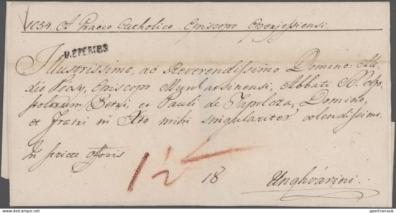 Hungary -  Pre Adhesives  / Stampless Covers: 1800/1850 (ca.), assortment of 24