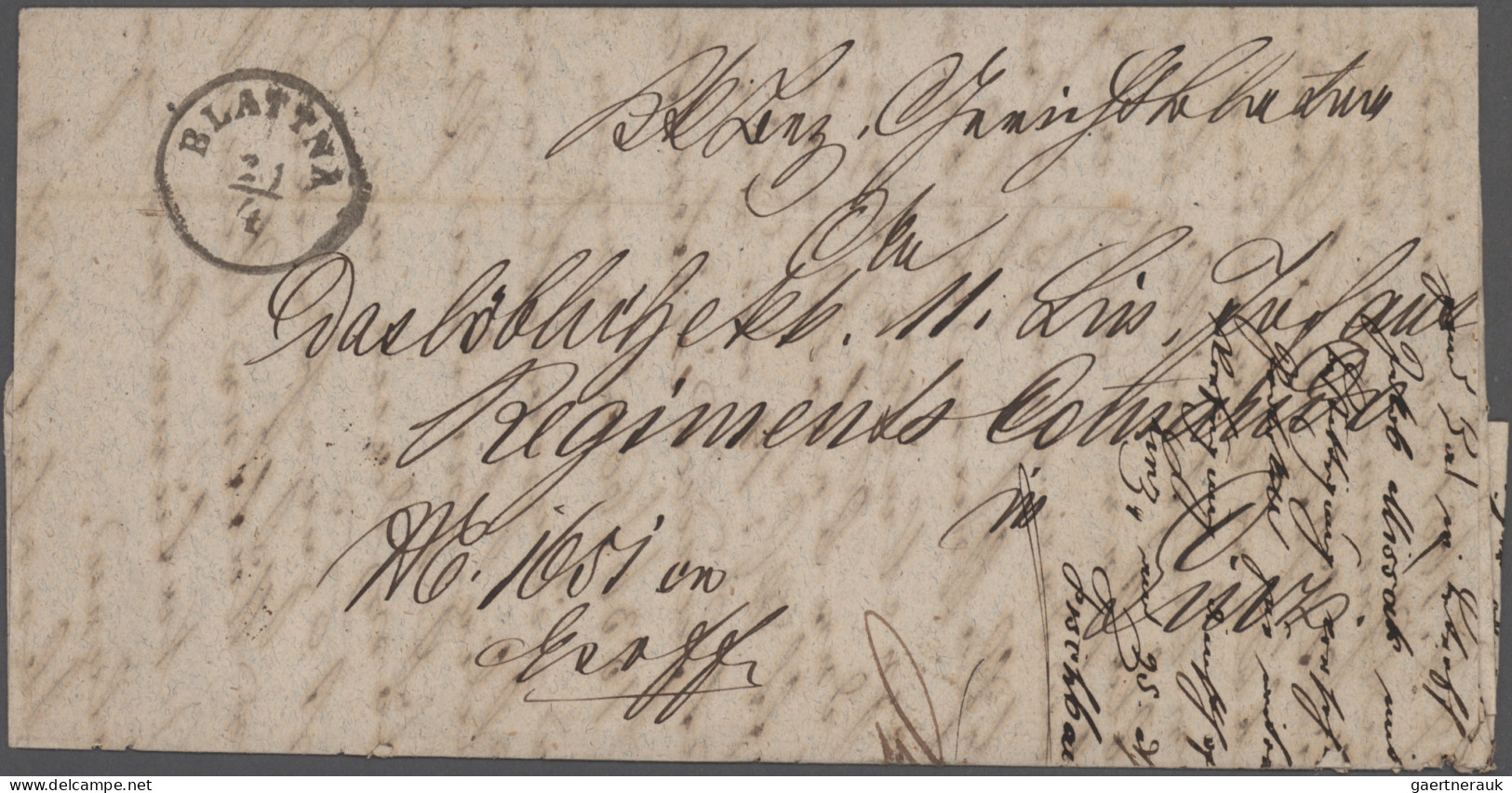 Hungary -  Pre Adhesives  / Stampless Covers: 1800/1850 (ca.), assortment of 24