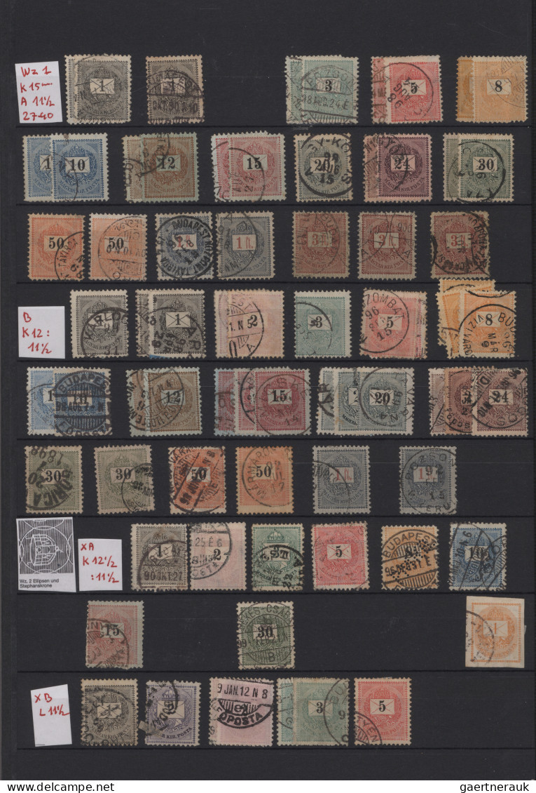 Hungary: 1871/1919, Mint And Used Collection On Stocksheets, From A Nice Part 1s - Usado