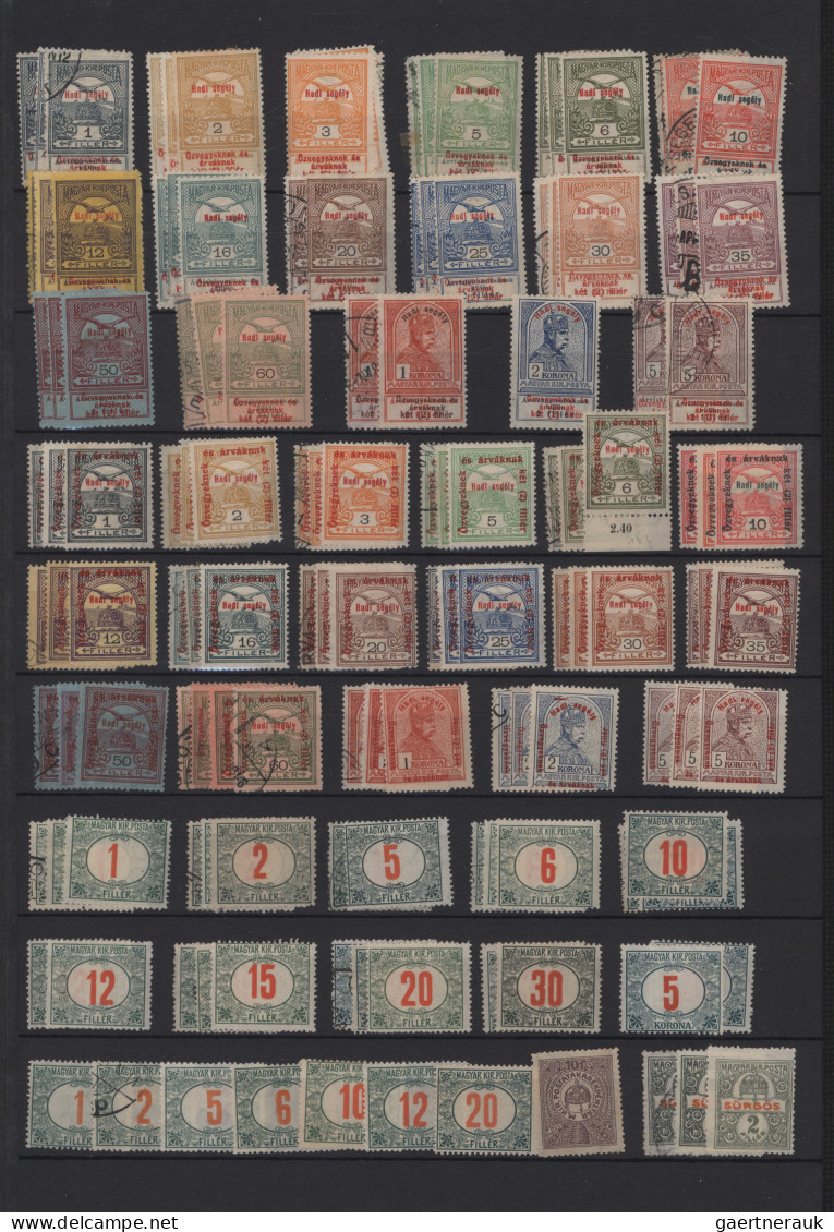 Hungary: 1871/1919, Mint And Used Collection On Stocksheets, From A Nice Part 1s - Usati