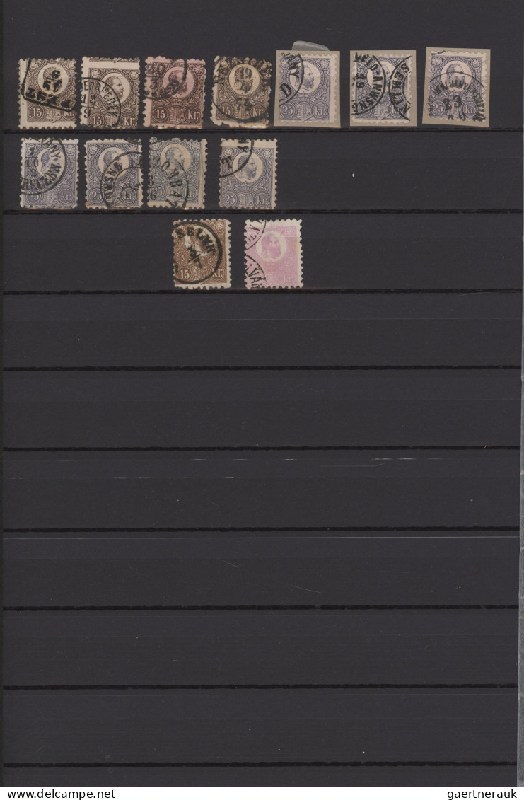 Hungary: 1871/1949, Comprehensive Used And Mint Balance In A Thick Stockbook/on - Used Stamps