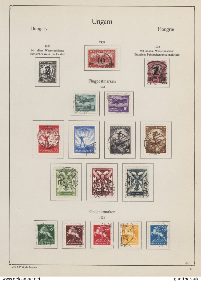 Hungary: 1871/1962, Mainly Used Collection In A KA/BE Album, From Francis Joseph - Gebruikt