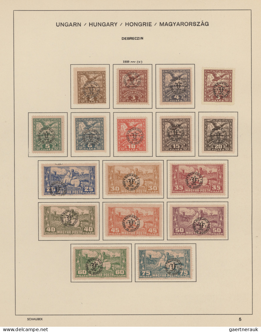 Hungary: 1871/1977, used and mint collection in a Schaubek album, slightly mixed