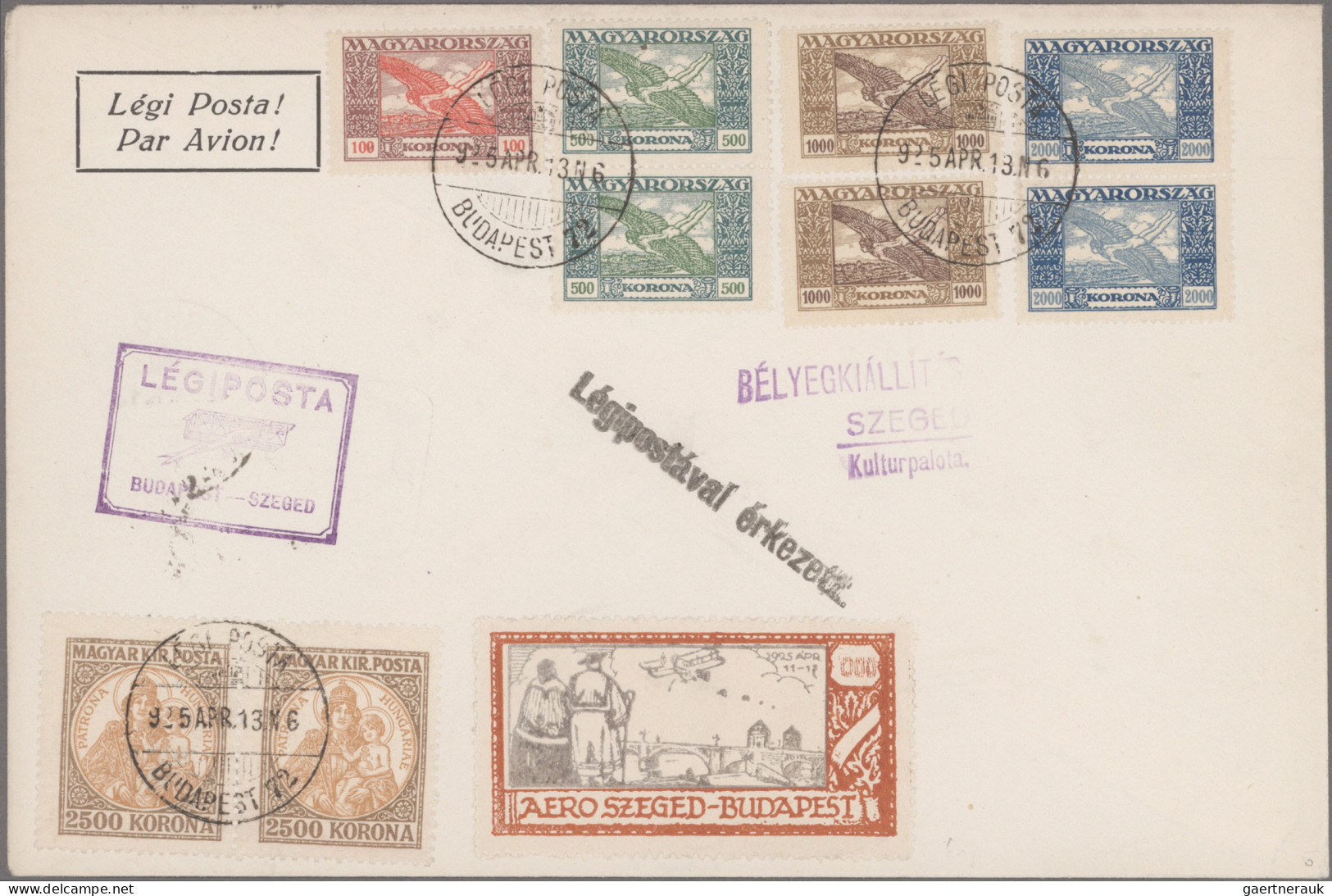 Hungary: 1892/1945, Mainly From 1919, Extraordinary Collection Of Apprx. 524 Cov - Lettres & Documents