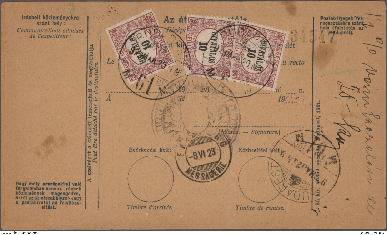 Hungary: 1896/1928, petty collection of 15 covers/cards/parcel despatch forms se