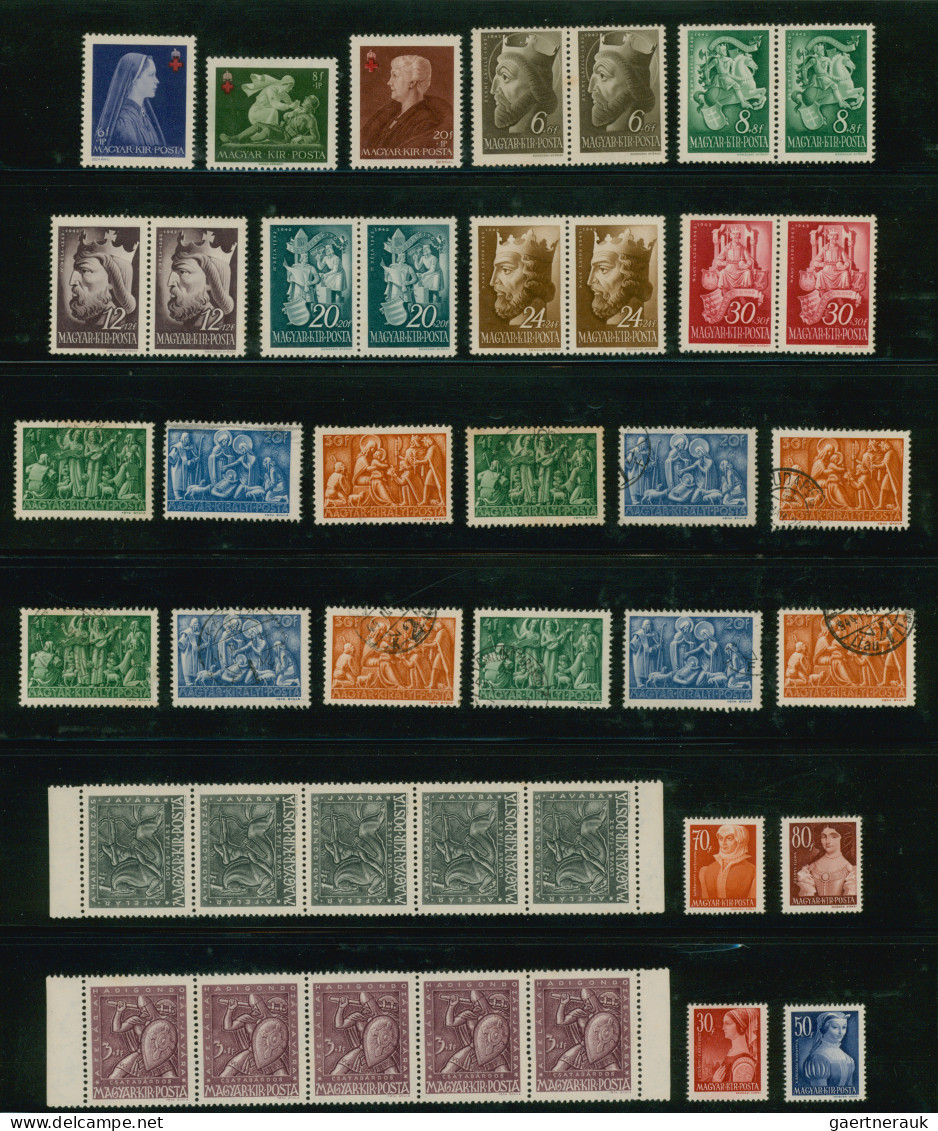 Hungary: 1916/2020 Ca.: Sammlung Von Marken Auf Steckseiten Im Album, Postfrisch - Used Stamps