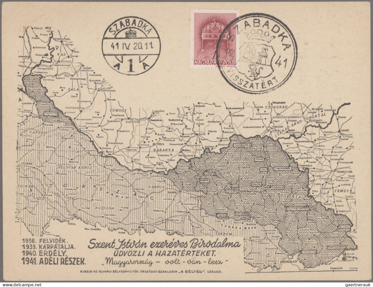 Hungary: 1938/1941, Collection Of Apprx. 208 Commemorative Covers/cards, All Sho - Lettres & Documents