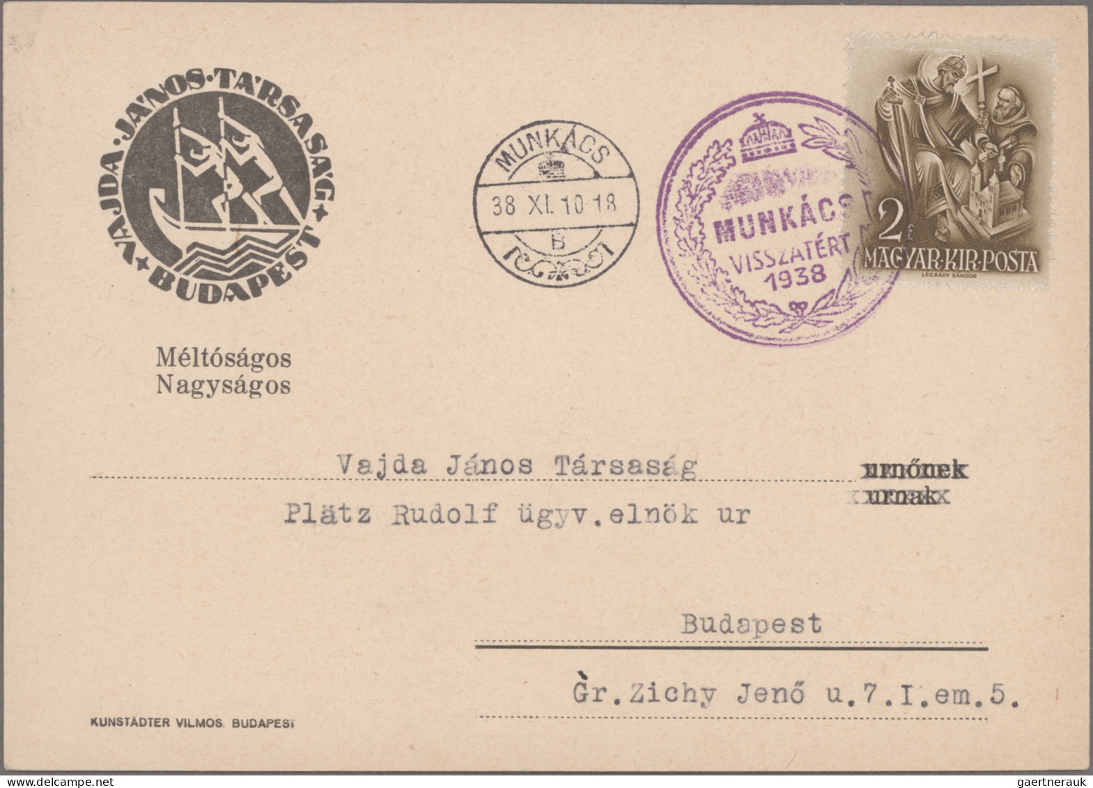 Hungary: 1938/1941, Collection Of Apprx. 208 Commemorative Covers/cards, All Sho - Briefe U. Dokumente