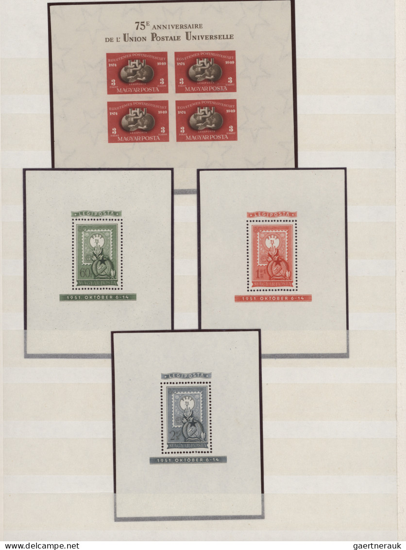 Hungary: 1948/1959, MNH Collection Of Better Issues Incl. Good Souvenir Sheets L - Nuovi