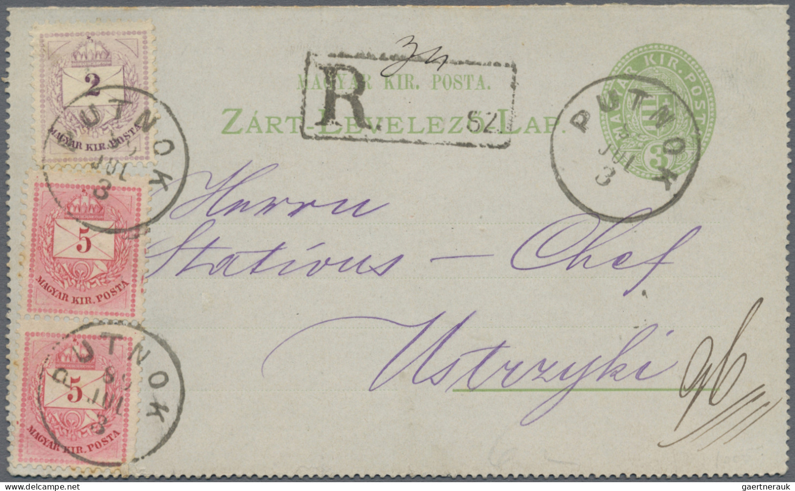 Hungary - Postal Stationary: 1889/1896, Lot Of Seven Used Letter Cards (three Wi - Ganzsachen