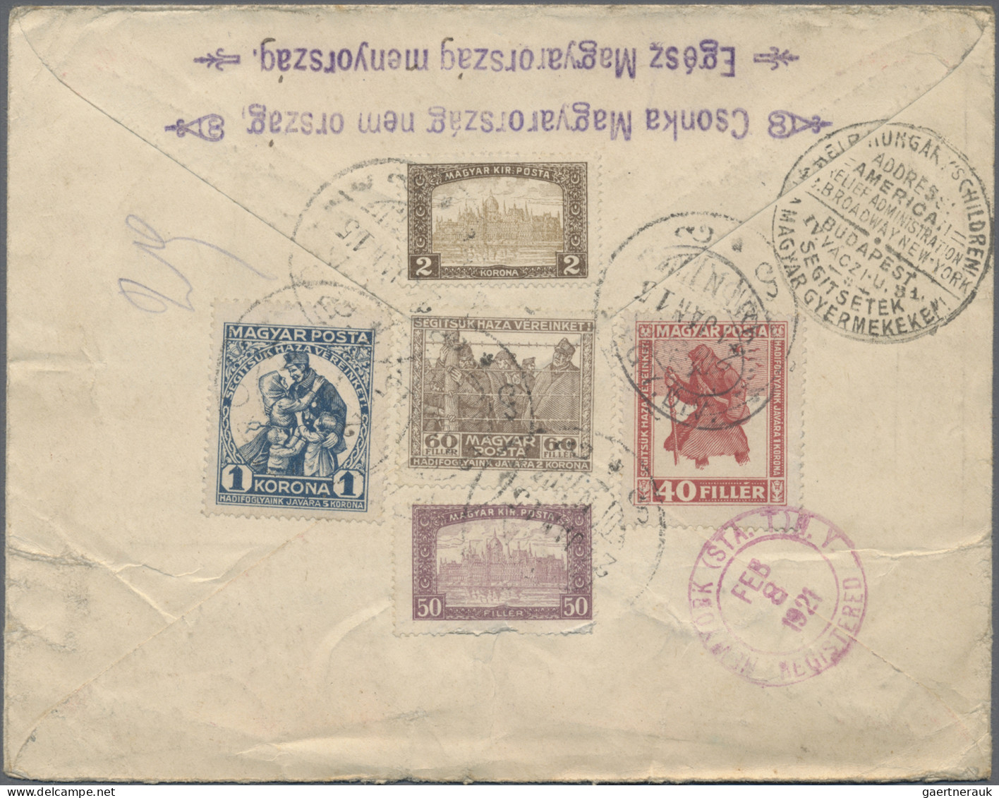 Hungary - Specialities: 1920/1921, Assortment Of 46 Covers/cards Sent To Mr. Fra - Sonstige