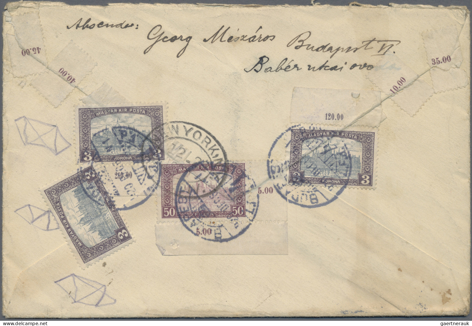 Hungary - specialities: 1920/1921, assortment of 46 covers/cards sent to Mr. Fra