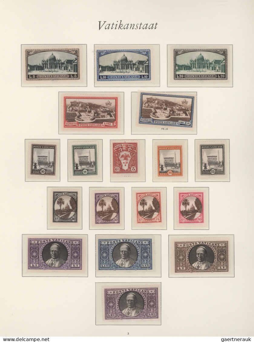 Vatican City: 1929/1964, A Decent Mint Collection On Borek Album Pages Incl. All - Collezioni