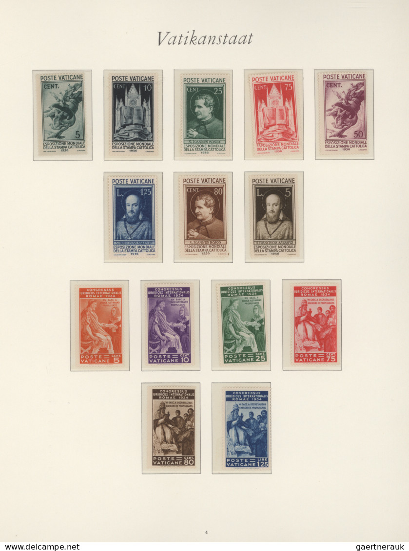 Vatican City: 1929/1964, A Decent Mint Collection On Borek Album Pages Incl. All - Sammlungen