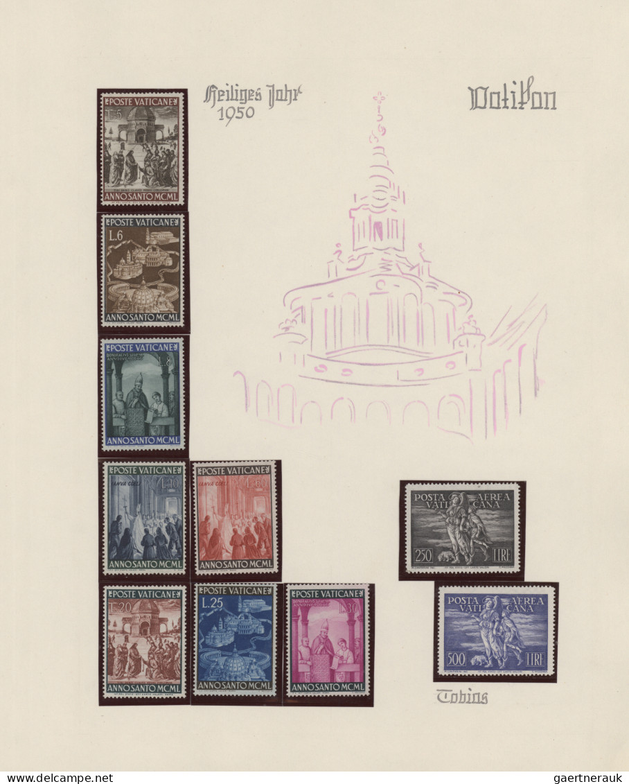 Vatican City: 1929/1976, Saubere Postfrische Sammlung Einschließlich Provisorien - Collections