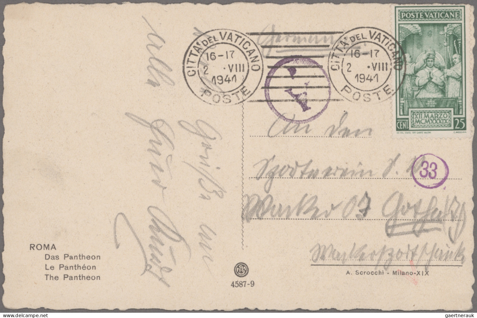 Vatican City: 1930/1999 (ca), A Wooden Wine Box Full Of ... Postal Stationery Ca - Verzamelingen