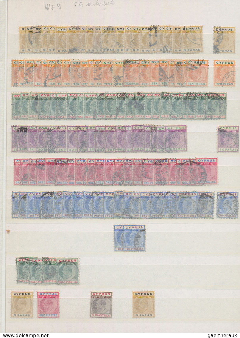 Cyprus: 1880/2012 (approx.), Collection In Stockbook Starting From The QV Penny - Sonstige