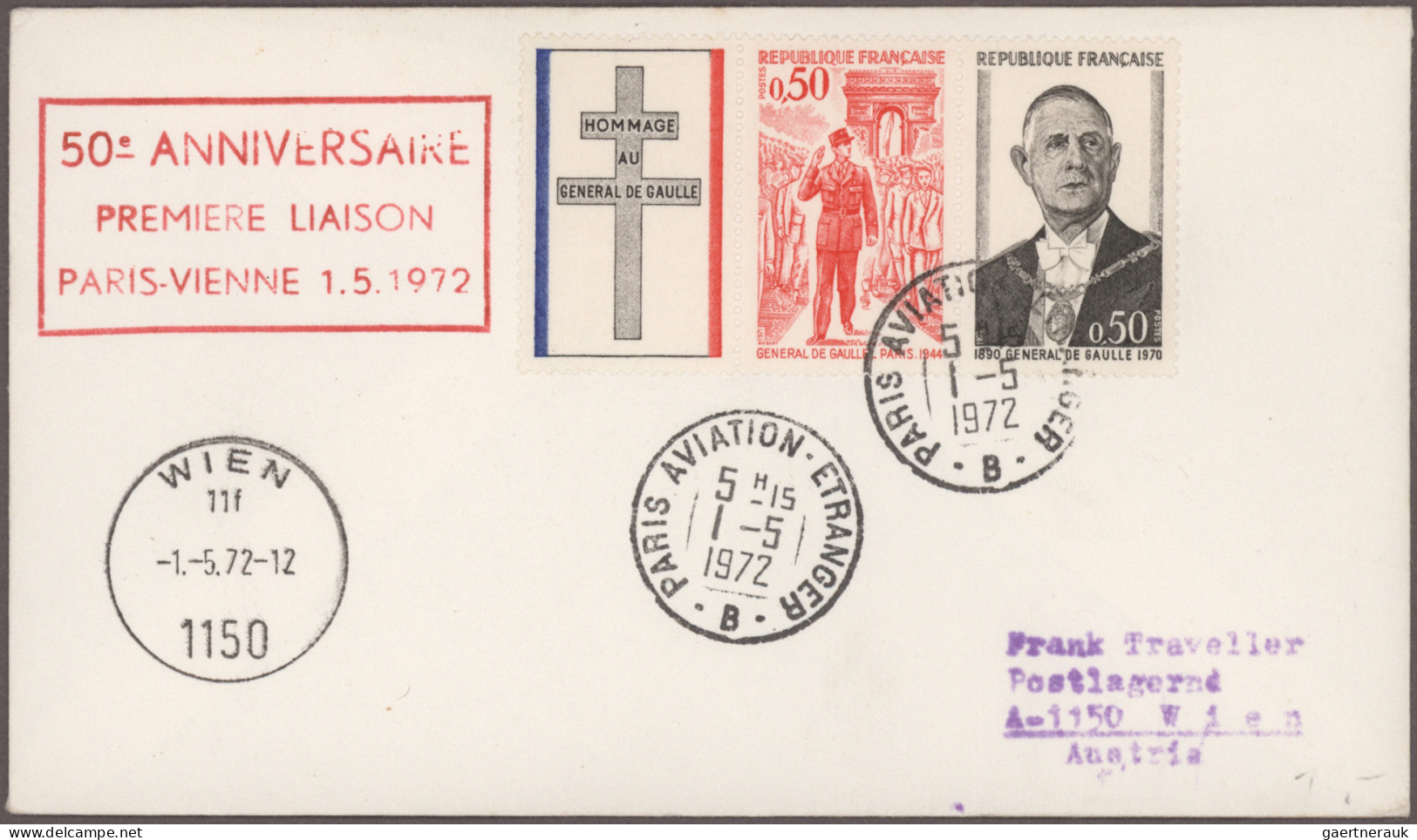 Europe: 1961/1989, balance of apprx. 459 FIRST FLIGHT covers/cards, all Europa-r