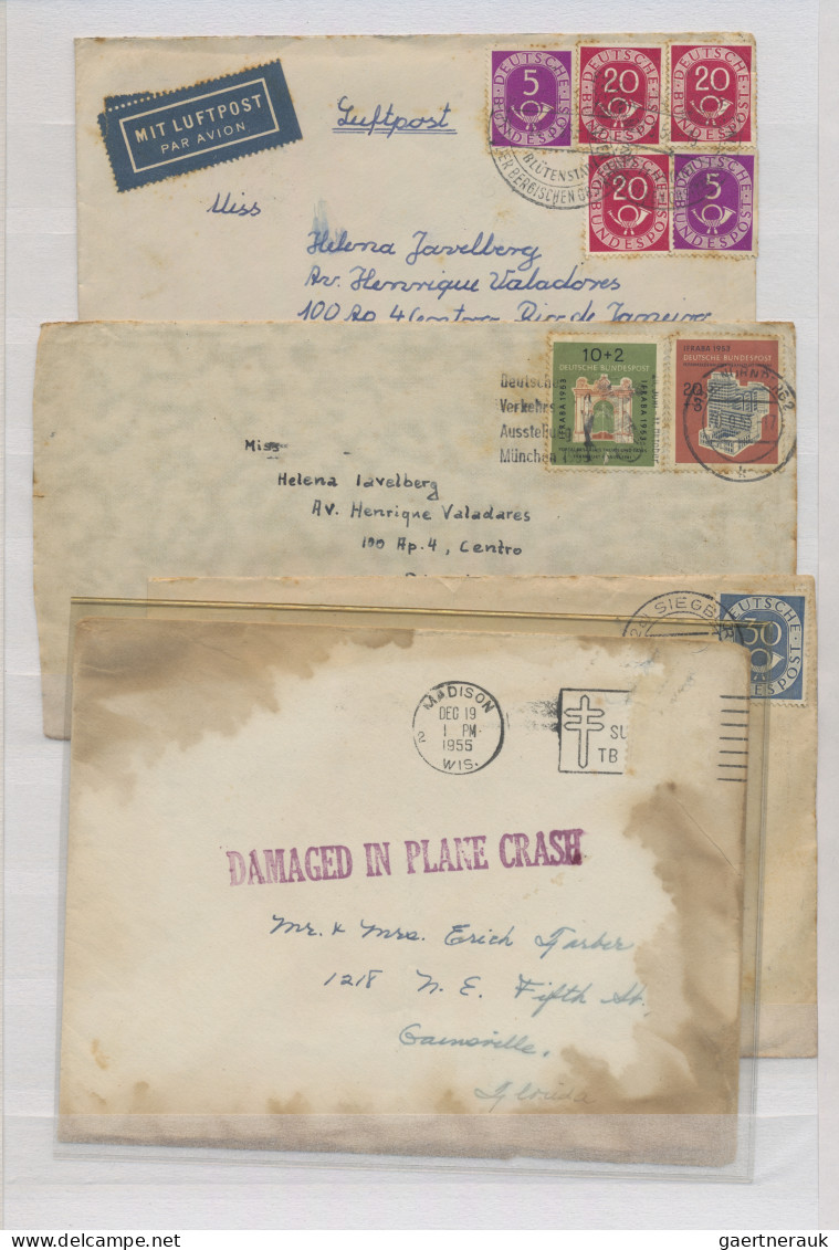 Europe: 1904/1955, More Than 260 Interesting Covers And Postal Stationeries, Mos - Autres - Europe