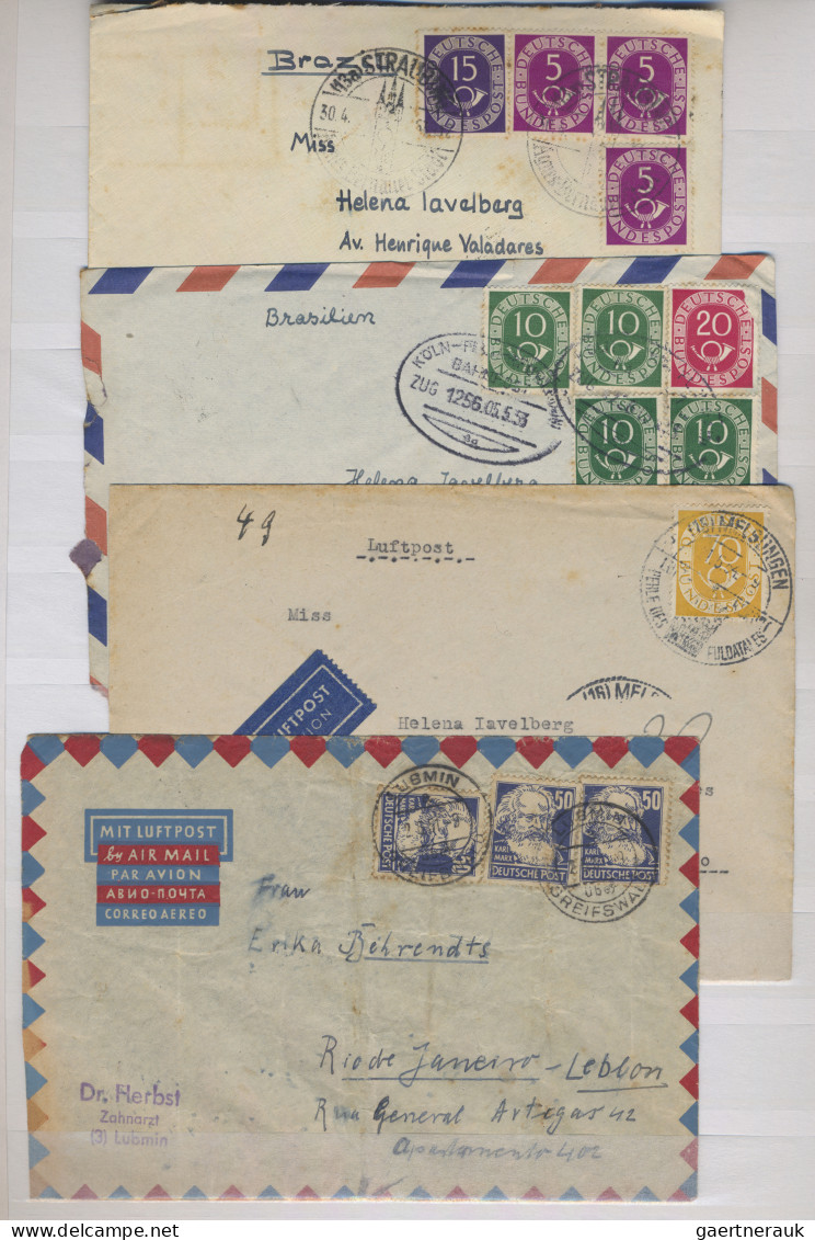 Europe: 1904/1955, More Than 260 Interesting Covers And Postal Stationeries, Mos - Europe (Other)