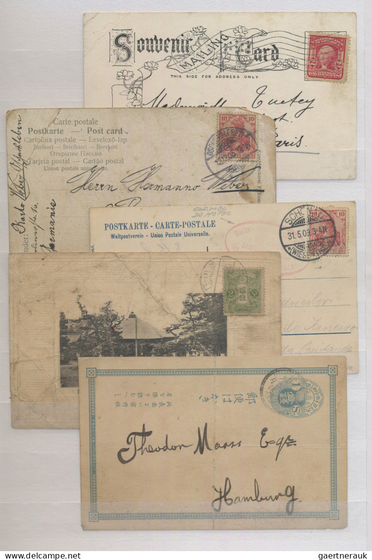 Europe: 1904/1955, more than 260 interesting covers and postal stationeries, mos