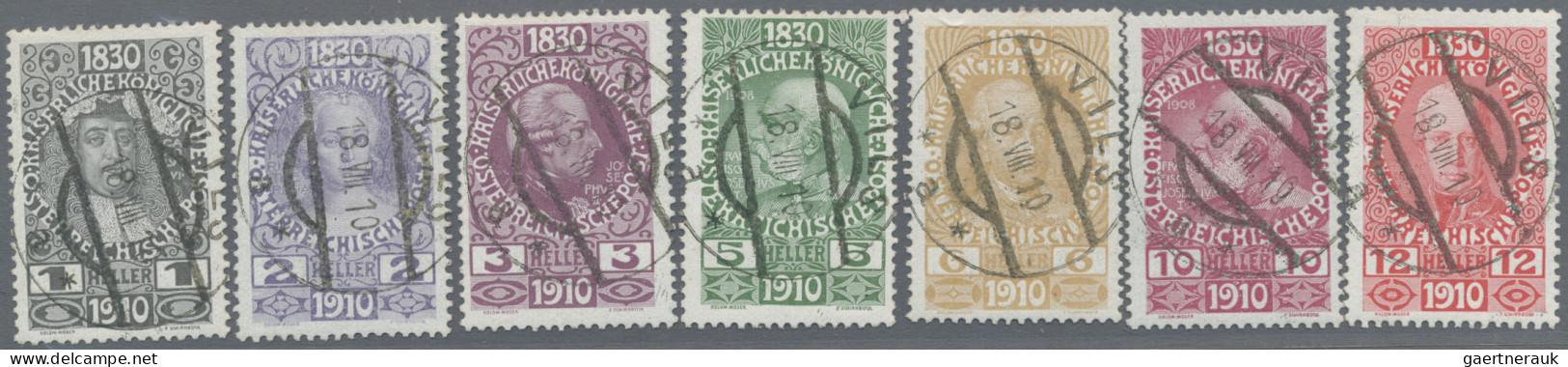 Europe: 1893/1934, nette Partie mit u.a. Österreich MiNr. 161/173 mit Ersttagsst