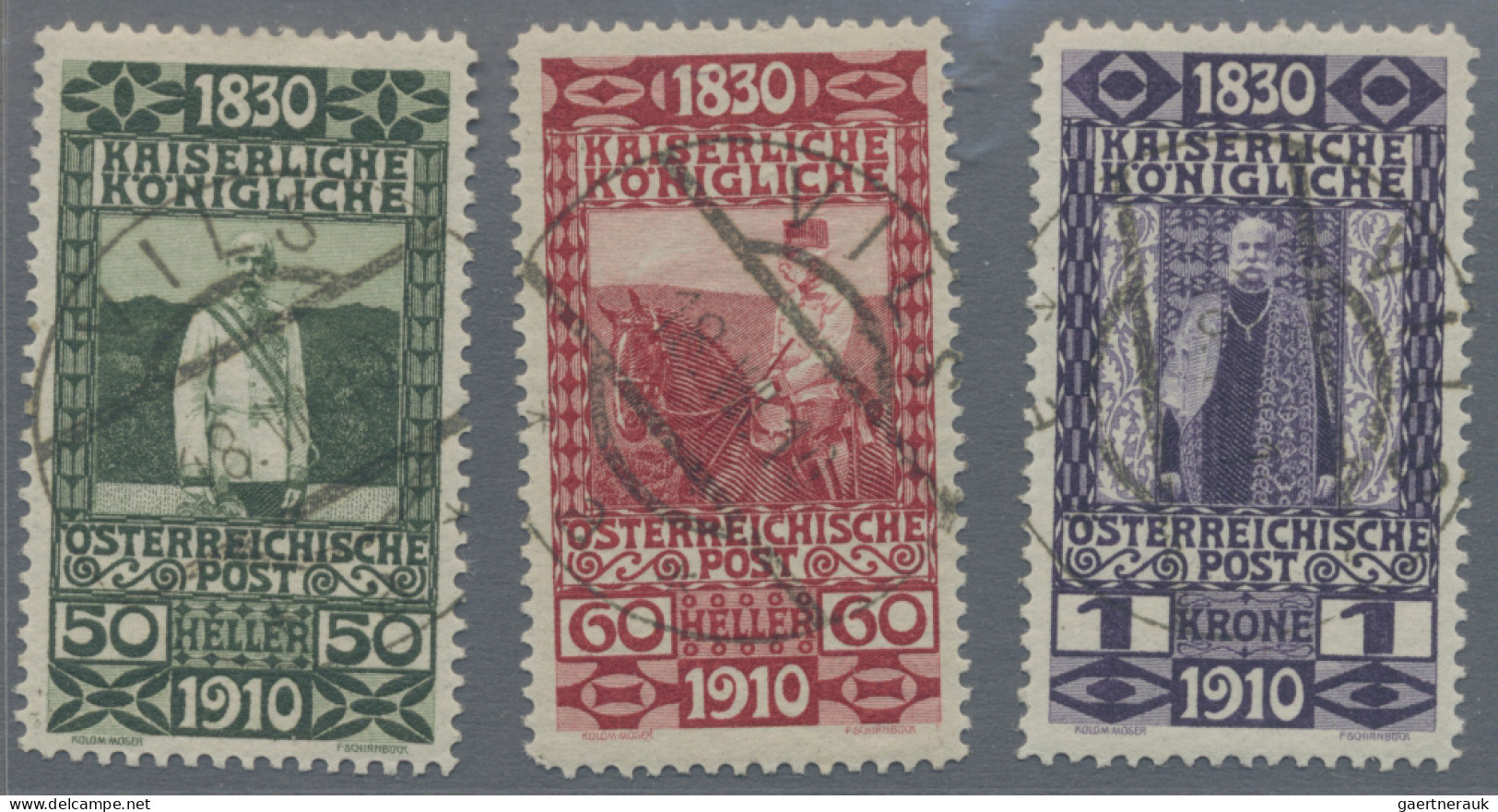 Europe: 1893/1934, nette Partie mit u.a. Österreich MiNr. 161/173 mit Ersttagsst
