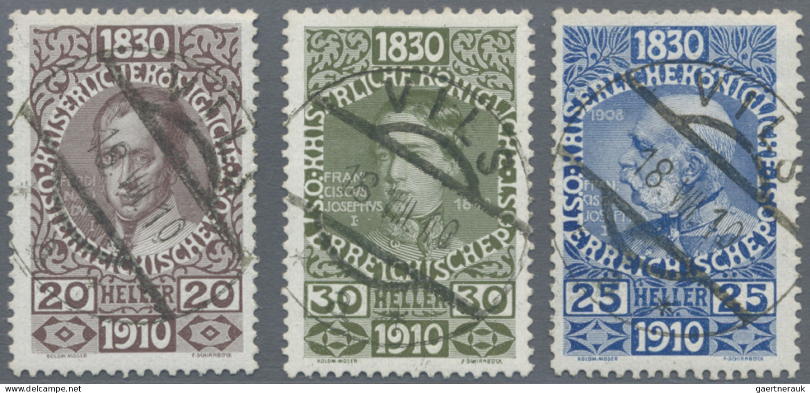 Europe: 1893/1934, nette Partie mit u.a. Österreich MiNr. 161/173 mit Ersttagsst